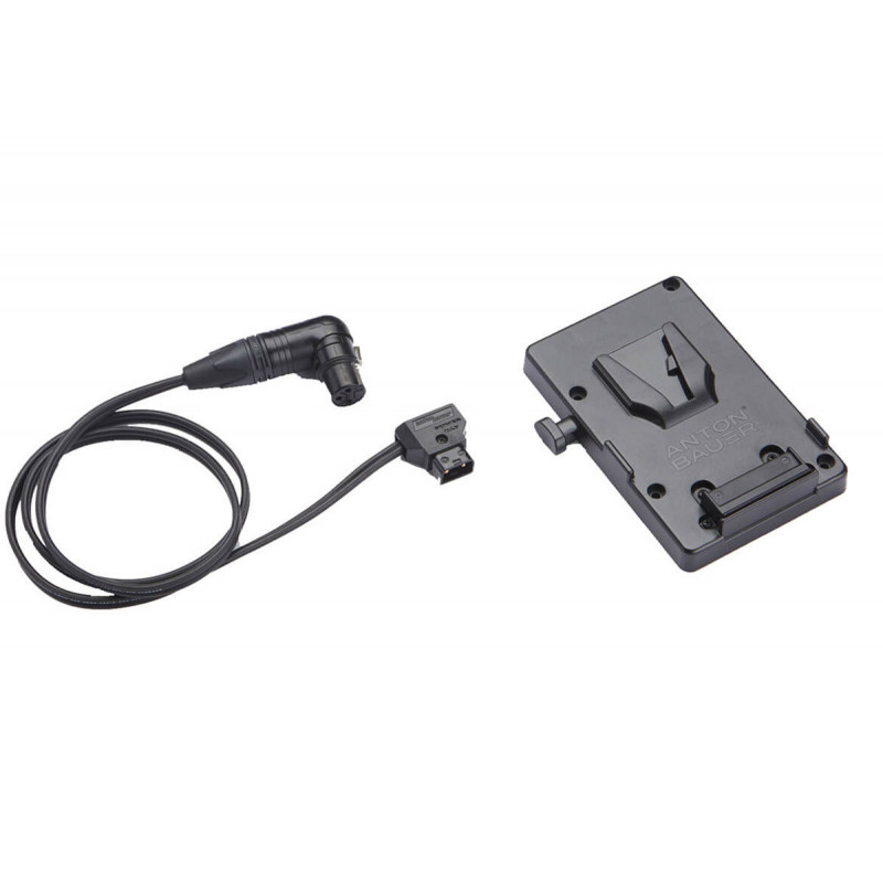 Litepanels A/B V-Mount Battery Bracket with P-Tap to 3-pin XLR cable