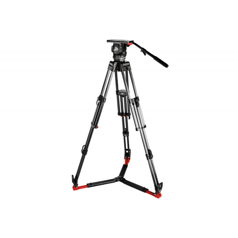 Sachtler Systeme 20 S1 HD CF Trépied à tête fluide 2-28kg 72-178cm