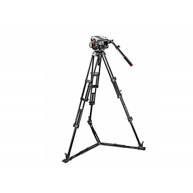 Manfrotto 509HD.545GBK Kit 100Pro:Trépied double-jambes-entretoise