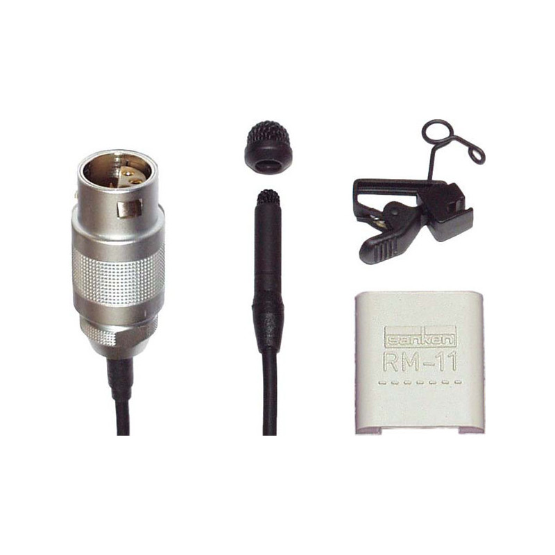 Sanken COS-11DLA6N - Micro cravate pour Audio LTD LEMO-6 - Noir