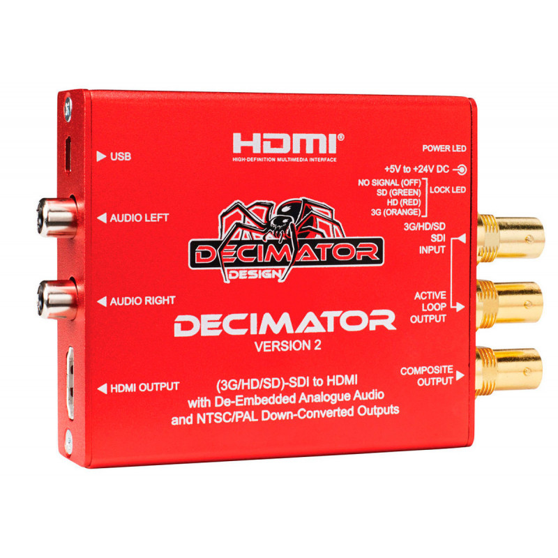 Decimator 2 Convertisseur 3G/HD/SD-SDI vers HDMI