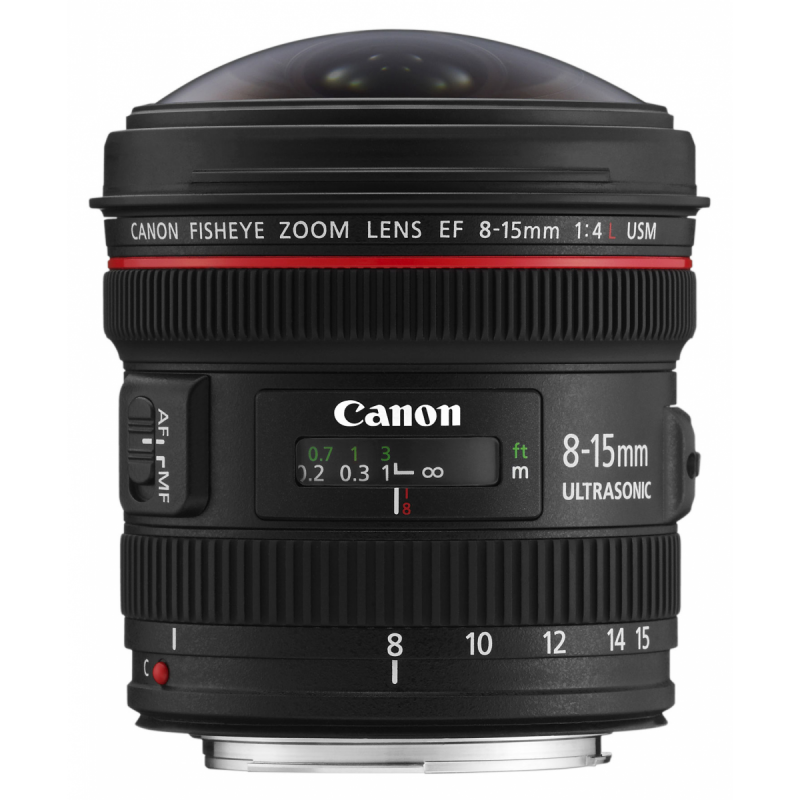 Canon Objectif EF 8-15mm f/4L FE USM Fisheye Série L
