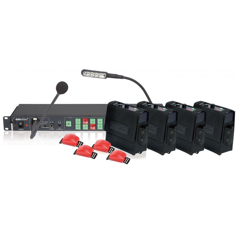 Datavideo ITC-100 Intercom filaire 8 canaux + 4 postes