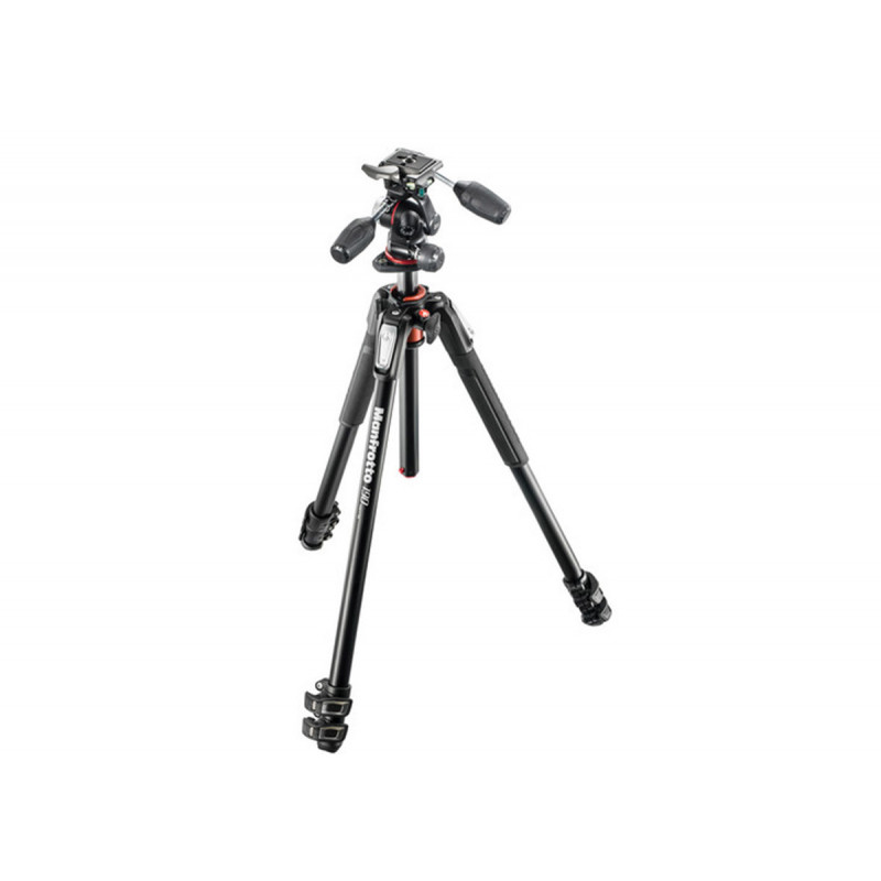 Manfrotto MK190XPRO3-3W 190, Kit Trépied 3 sections - Rotule, en alu