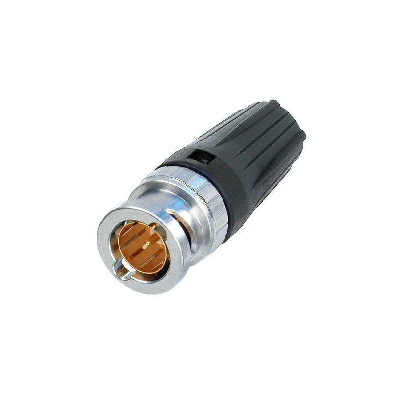 Neutrik Fiche coaxial BNC HD 75 ohm à sertir avec manchon noir