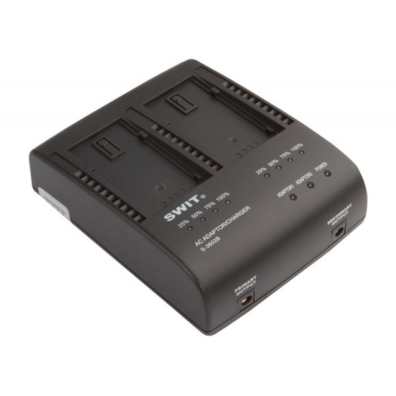 FV Swit S-3602B Chargeur DV 2x2A Compati avec la série Panasonic VBG