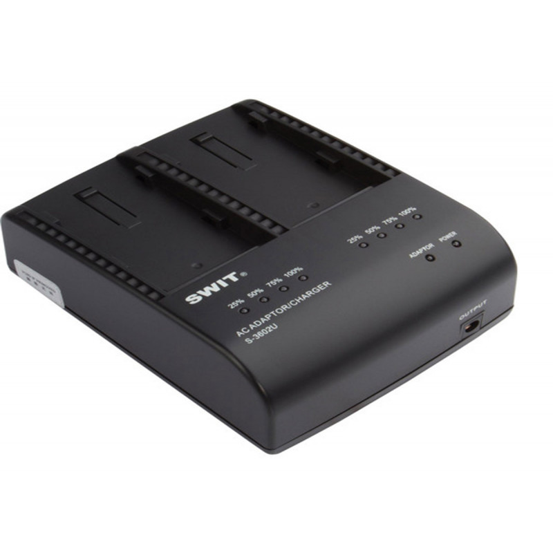 SWIT S-3602U Chargeur batterie type Sony BP-U - 2 voies