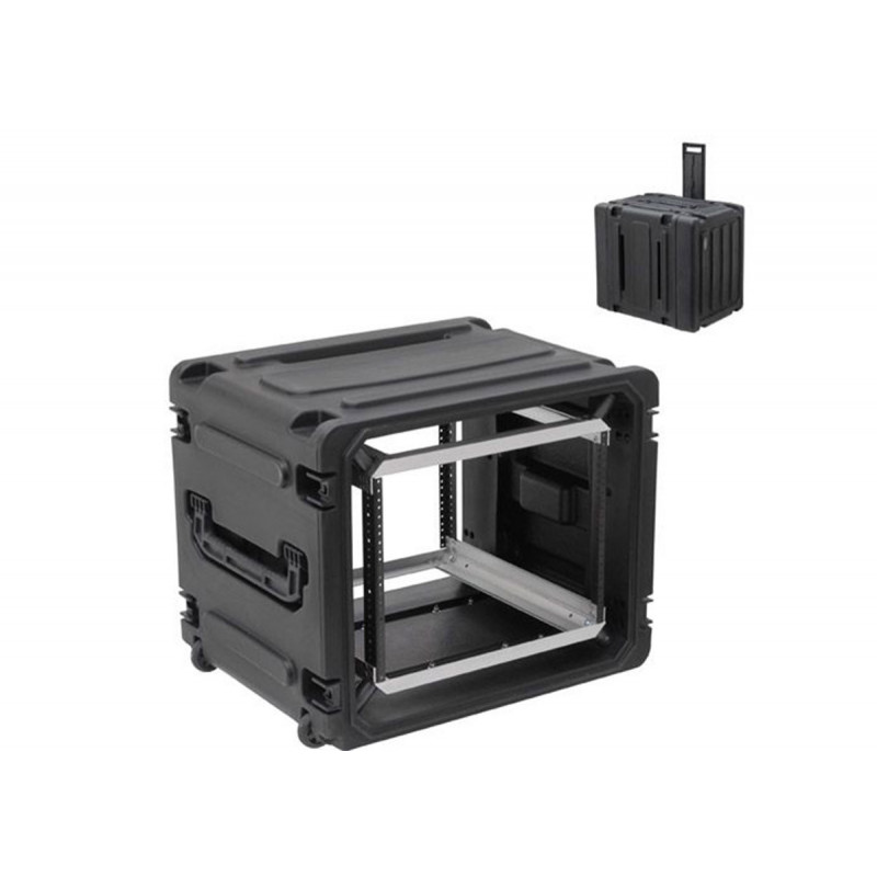 SKB roto shock mount rack8u avec roulettes serie 20w