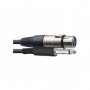 Cordon XLR 3b femelle / Jack 6.35 stéréo mâle 10m