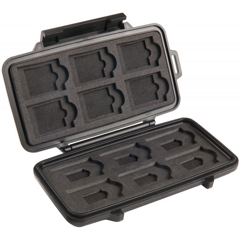 Peli Microcase Pour Sd Card Noire