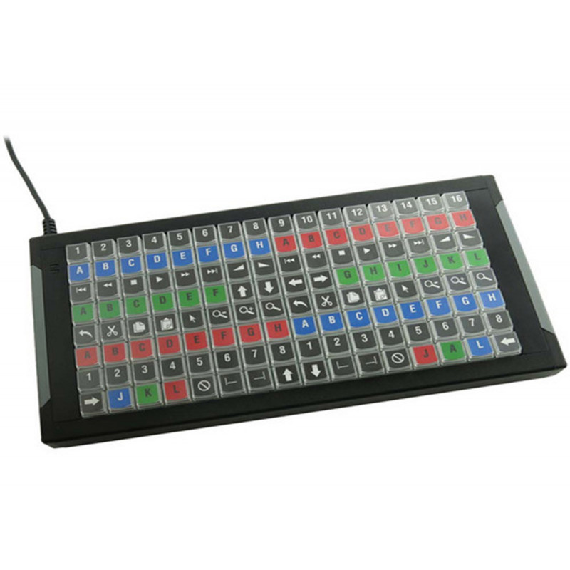 X-Keys XK-1225-UFK128-R 128 Clavier USB personnalisable