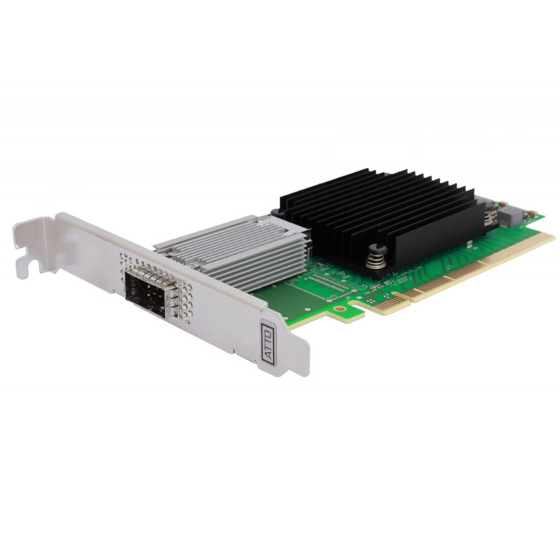 ATTO FastFrame Single Channel 25/40/50/100GbE x16 PCIe 3.0 Low Profil
