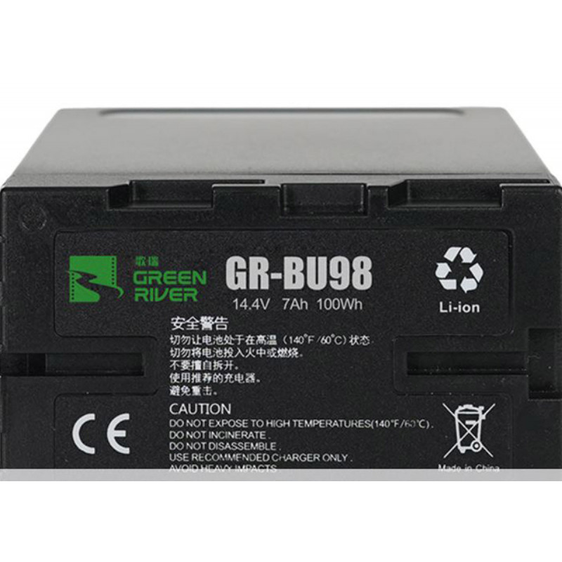 Green River GR-BU98 Batterie type Sony BP-U avec D-tap et USB 5 V