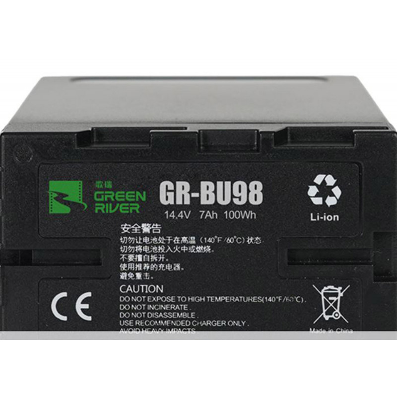 Green River GR-BU98 Batterie type Sony BP-U avec D-tap et USB 5 V