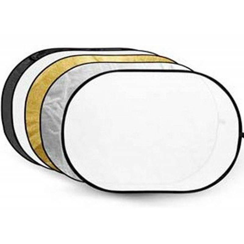 Caruba Diffuseur et réflecteur ovale pliant 5 en 1 (150 x 200cm)