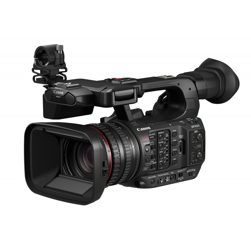 Canon XF605 Caméscope 4K 1 CMOS type 1.0 XF-AVC/MP4 Zoom x15 12G-SDI