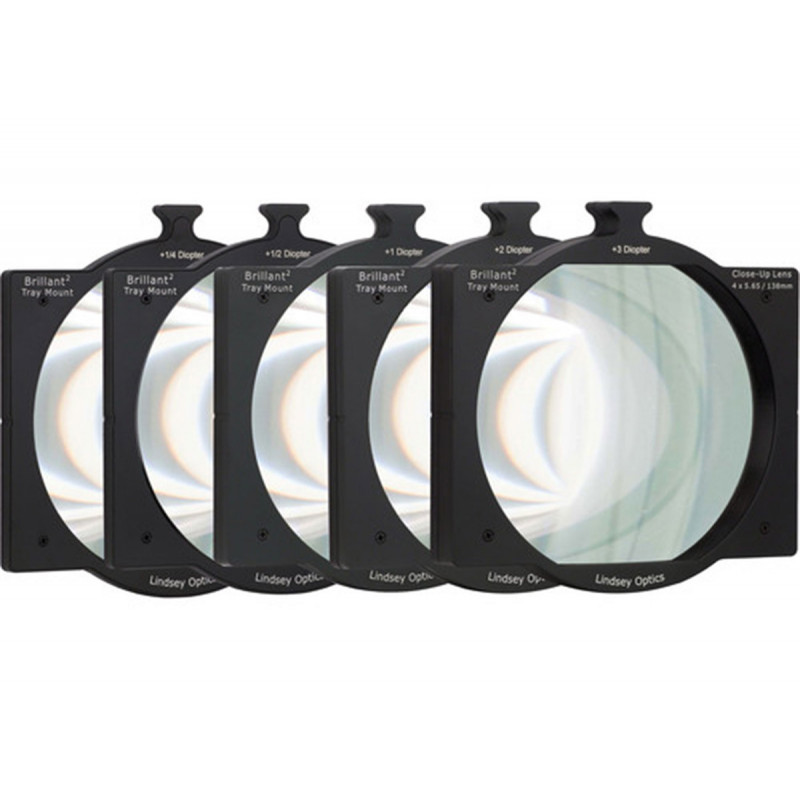 Lindsey 4"x5.65" Tray Mount Diopter Set (5 Tray Mount Diopters)