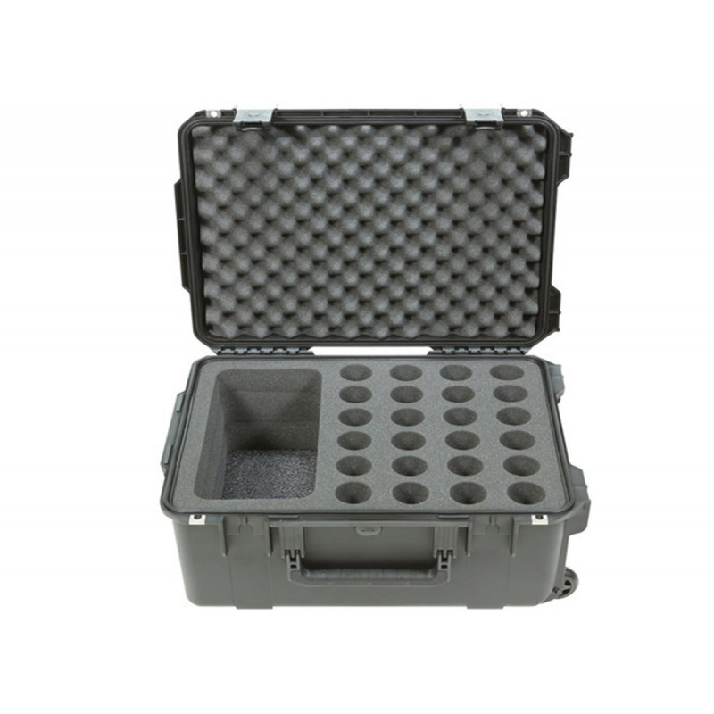 SKB 3I pour 24 micros & compartiment accessoires