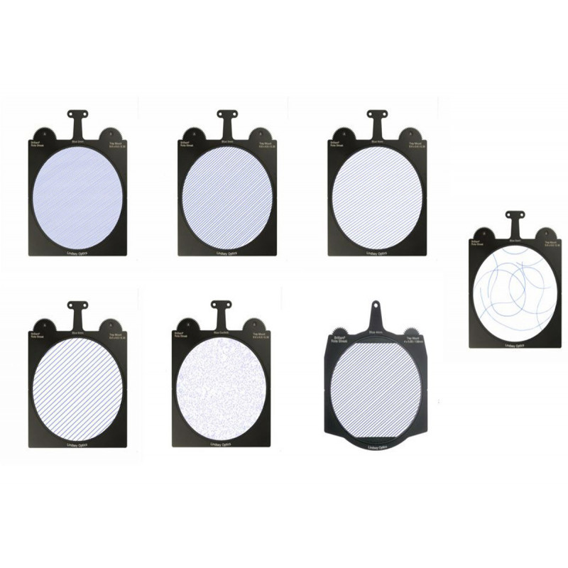 Lindsey Set of 7 6.6x6.6" Blue Rota-Streak Filters