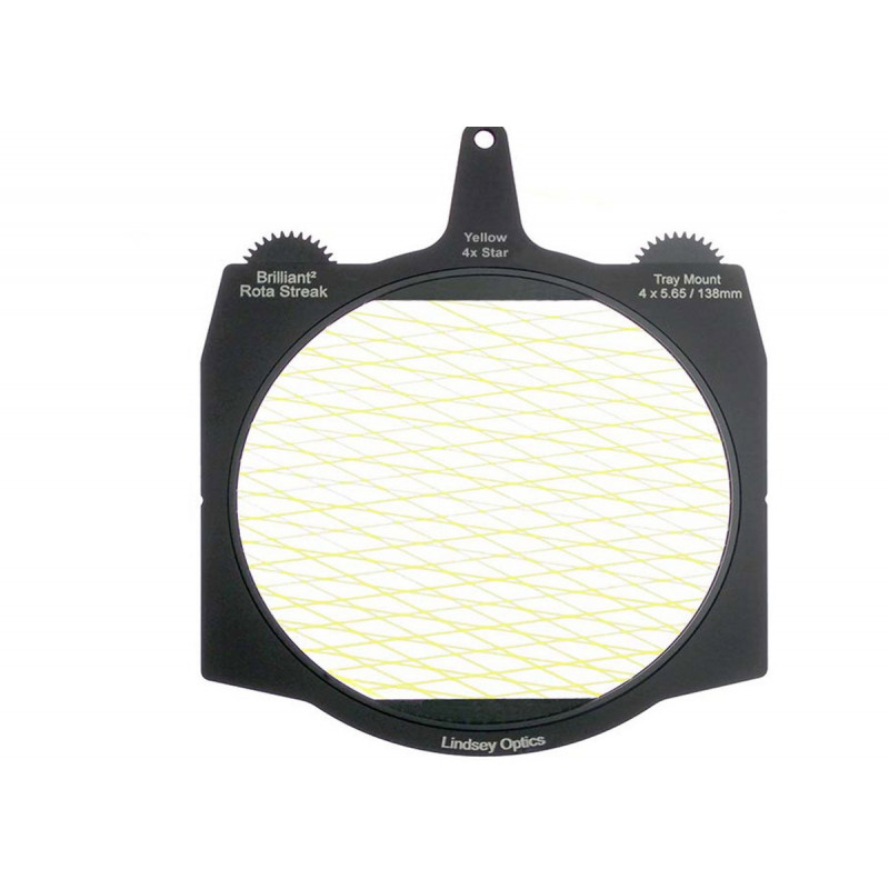 Lindsey Brilliant 4x5.65" Rota-Streak YELLOW 4 Point Star