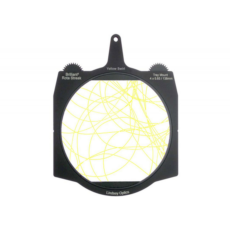 Lindsey Brilliant 4x5.65" Rota-Streak YELLOW Swirl