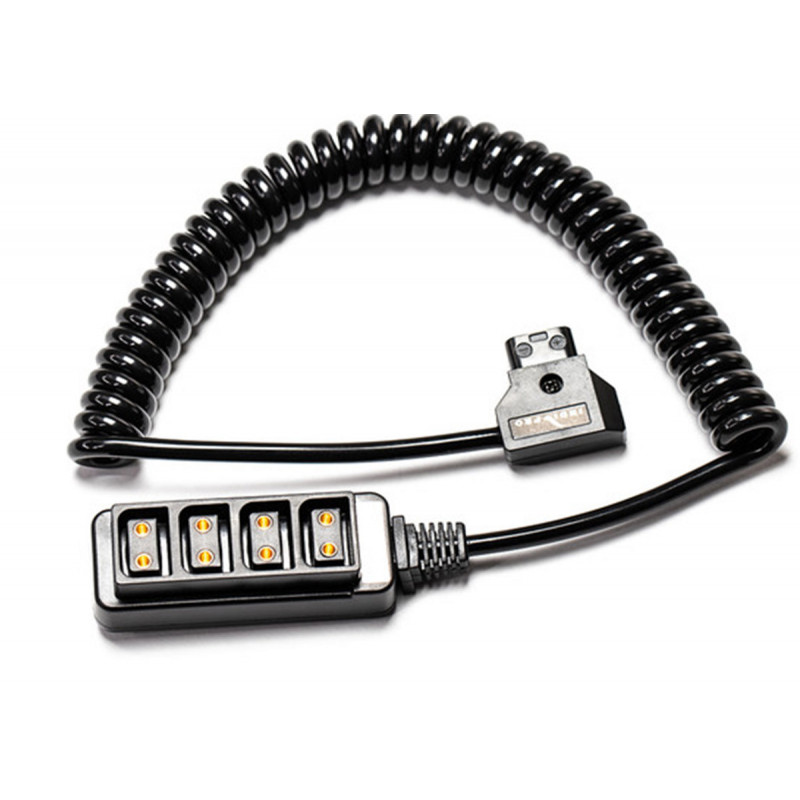 IndiPro Coiled 4-Way D-Tap Splitter Cable Converter