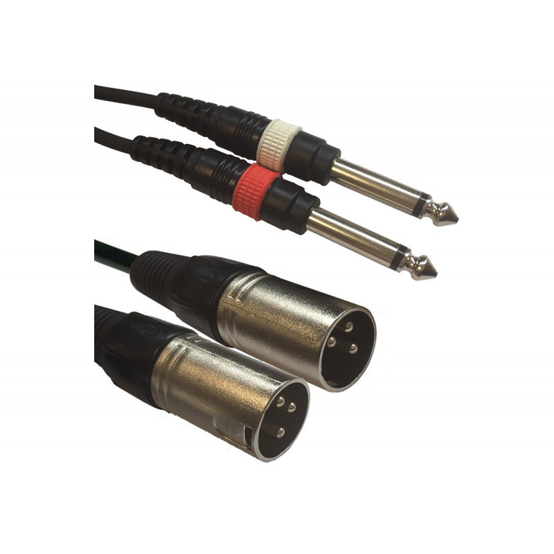 American DJ AC-2XM-2J6M/3 2x XLR male to 2x 6,3 Jack