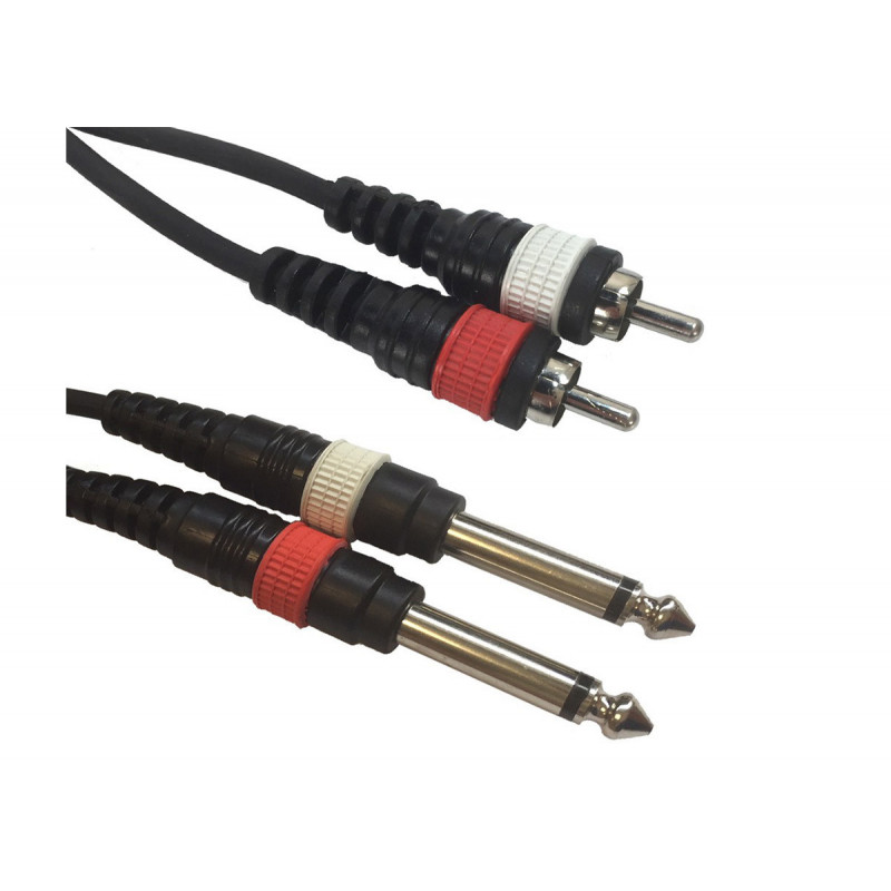 American DJ AC-R-2J6M/1,5 RCA to 2x mono 6,3 Jack 1,