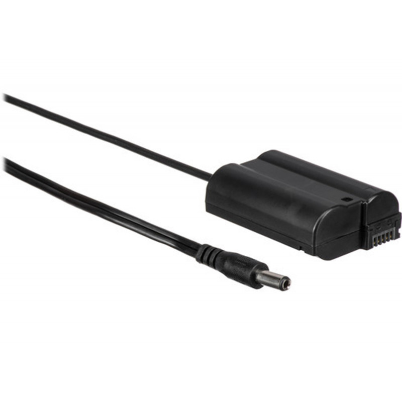 IndiPro 2.5mm Male Power Cable To Nikon EN-EL15 Type Dummy Battery