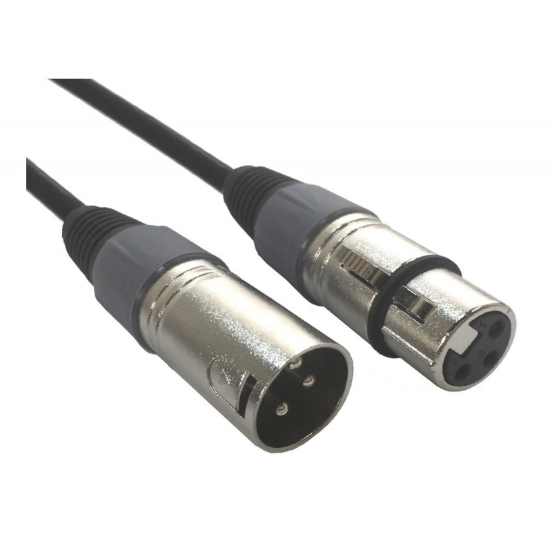 American DJ AC-XMXF/3 cordon audio XLR mâle /XLR femelle de 3 mètres