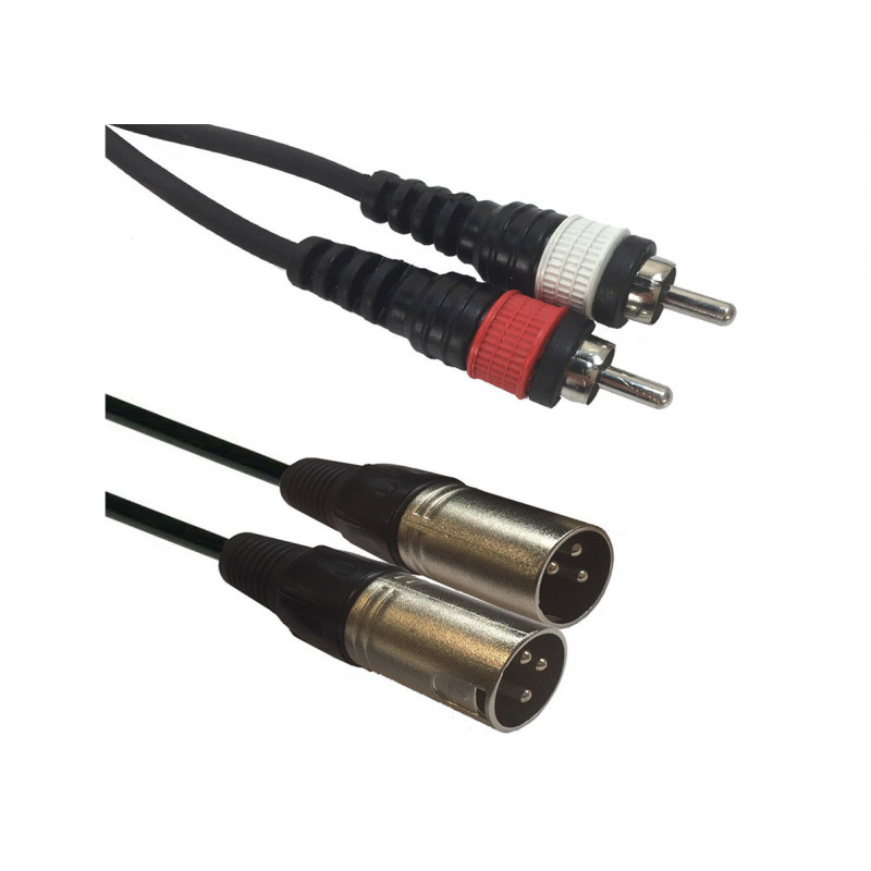 American DJ AC-2XM-2RM/1,5 Cordon 2x XLR male 2x RCA 1,5m