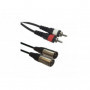 American DJ AC-2XM-2RM/1,5 Cordon 2x XLR male 2x RCA 1,5m