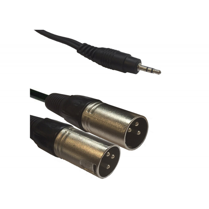 American DJ AC-J3S-2XM/3 3,5 Jack Stereo to 2x XLR m