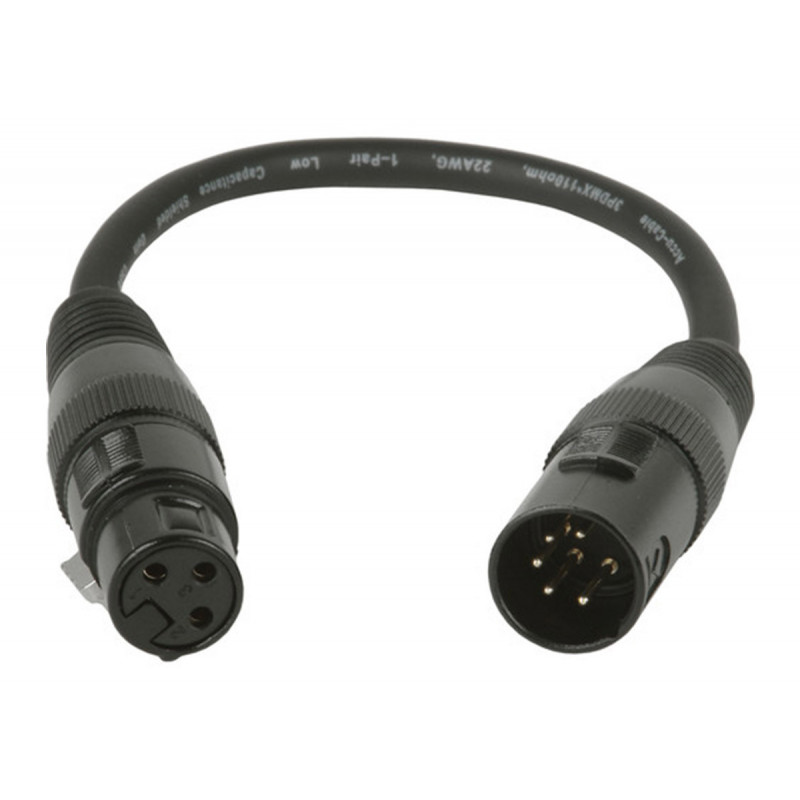 American DJ AC-DMXT/5M3F 5pin male/3pin female