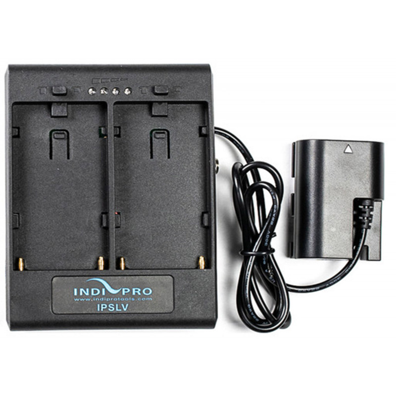 IndiPro Dual Sony L-Series Power Adapter to Canon LP-E6 type Dummy