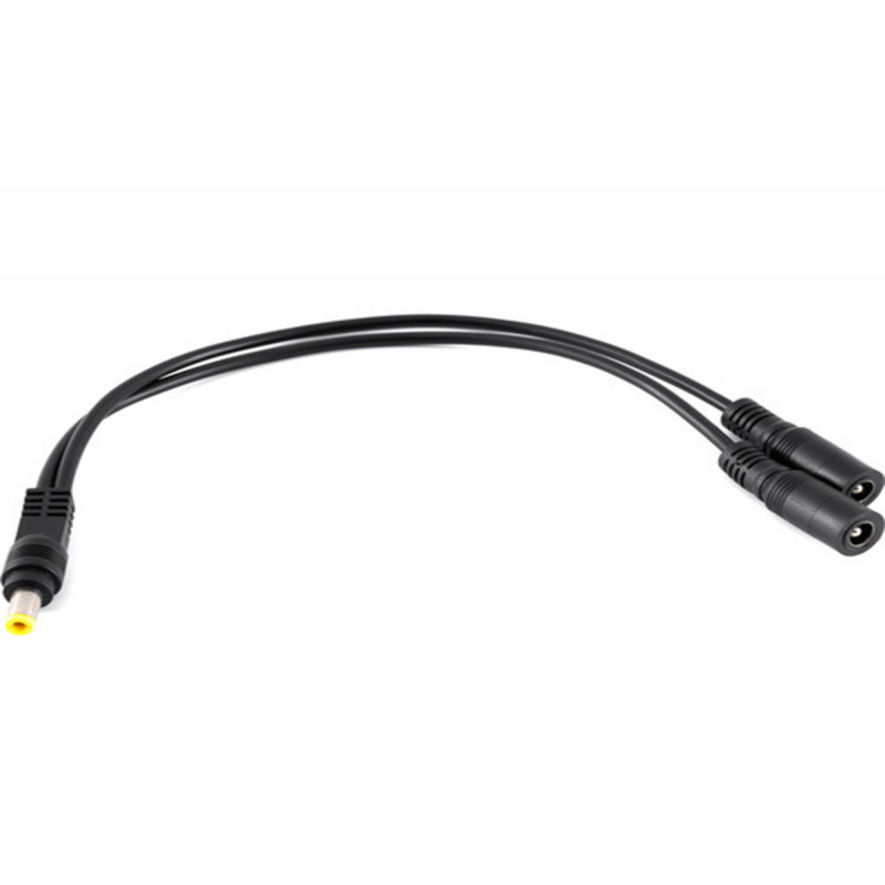 IndiPro 2.5mm Male Power Cable to Dual 2.5mm Female Connectors