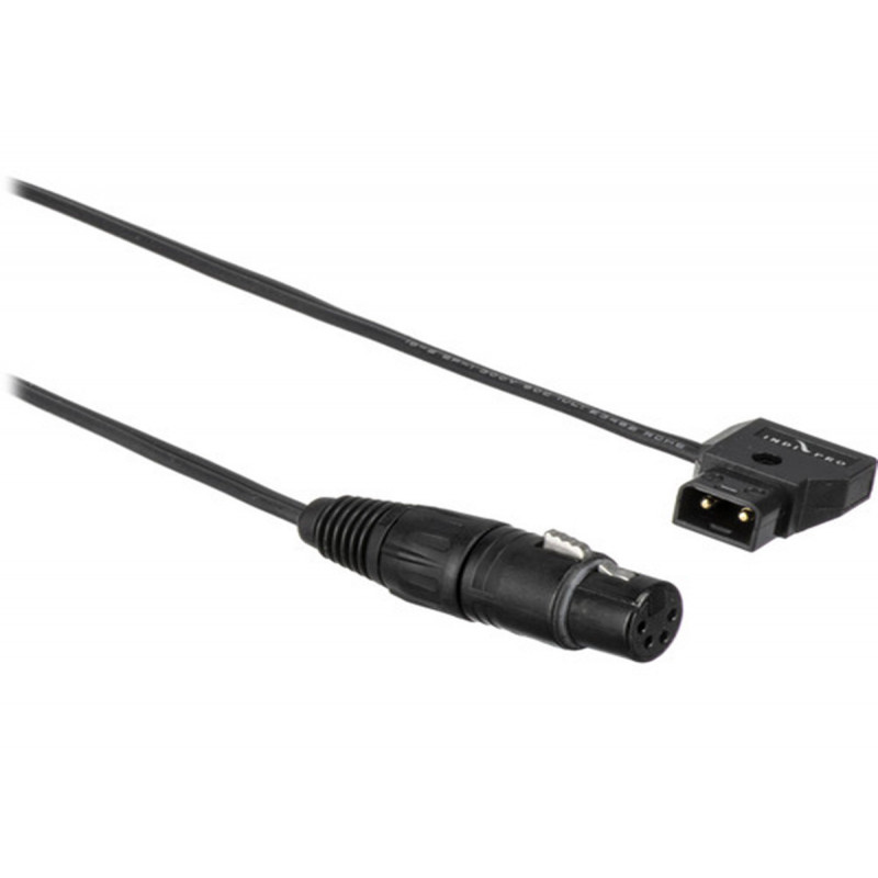 IndiPro D-Tap to 4-Pin Neutrik XLR Female Cable (32", Non-Regulated)