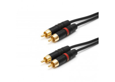 Audio cable Jack 6.35 mono Male to RCA Male 0,003ft