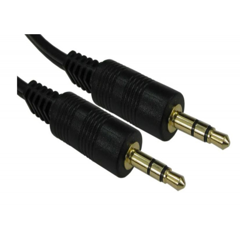 Tesca cordon jack 3.5 stereo Male /Male en 0,50M