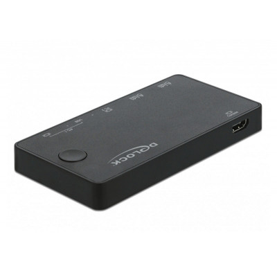 DELOCK - Commutateur KVM 4 Port HDMI avec USB 3.…