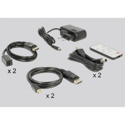 DeLOCK Commutateur KVM 2 Port HDMI avec USB 3.0 et Audio 4k 60Hz - 11481 