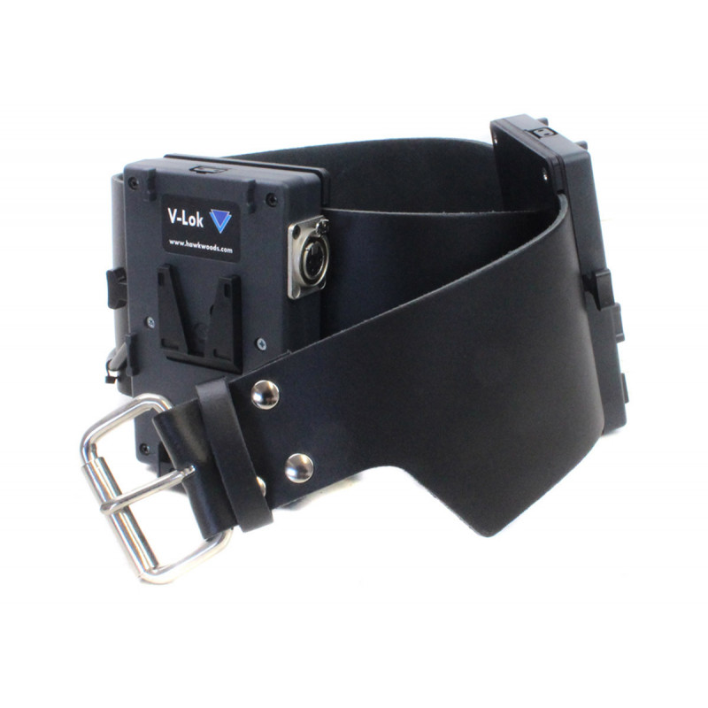 Hawk-Woods - Ceinture Batterie V-Lok - Double parallèle XLR 4 broches