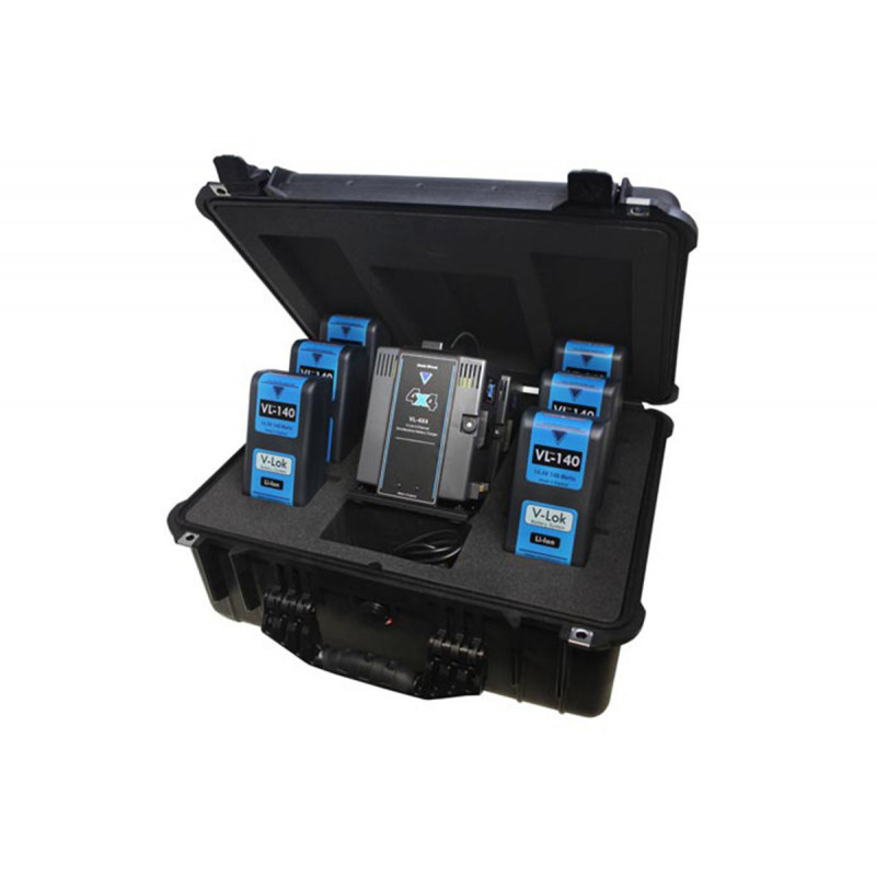 Hawk-Woods - Étui Peli VL/RP 1550  - 6 batteries & chargeur 4x4