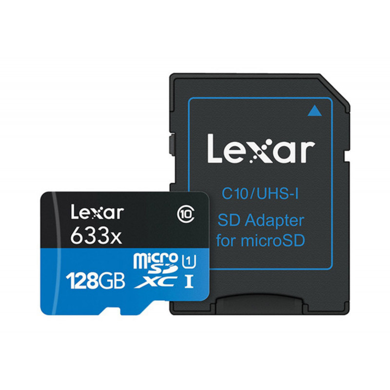 Lexar Carte Micro SDHC 128GB 633x UHS-I (U1) Class 10