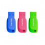 SanDisk Pack 3 Clés USB 2.0 couleur Cruzer Blade 16Go Bleu Rose Vert