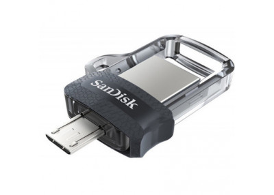 Clé USB Sandisk Dual Drive m3.0 Micro USB/USB-C 3.0 64Go (Argent