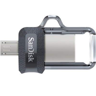 Sandisk Cle USB/Micro-USB 3.0 Ultra Dual Drive m3.0, 16GB, 130MB/s