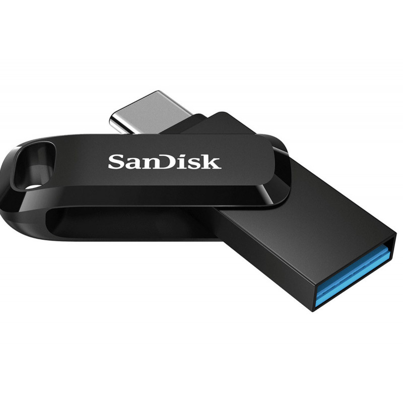 SanDisk Clé USB/Type-C 3.1 Gen1 Ultra Dual Drive Go 64Go 150MB/s Noir