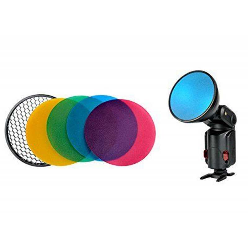 Godox AD-S11 & AD-S12 Grille nid d'abeille et filtres colores