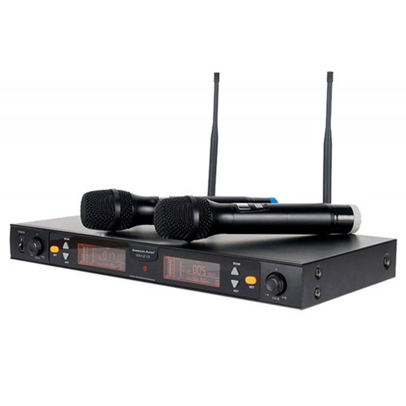 American DJ WM-219 Systeme de microphone sans fil UHF a 2 canaux